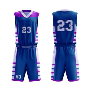 Vente en gros de tissus en polyester 100% personnalisés, ensemble de basket-ball par sublimation unisexe, faible quantité minimale de commande, léger, imprimé respirant de haute qualité - Product Image 2