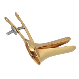 Espéculo Vaginal Cusco de Acero Inoxidable de Grado Médico con Recubrimiento Dorado, Instrumentos de Examen Ginecológico - Product Image 2