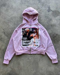 Haute qualité personnalisé DTG impression graphique Boxy Fit poids lourd éponge français lavé à l'acide sweats à capuche pour hommes - Product Image 5