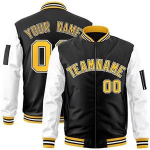 Chaqueta universitaria de invierno para hombre de talla grande, soporte de algodón de alta calidad, transpirable, respetuoso con el medio ambiente, prendas de vestir exteriores de béisbol universitario para la escuela - Product Image 1