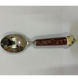 Mới mẹ của Ngọc Trai muỗng thép không gỉ món tráng miệng muỗng sang trọng dao kéo Inlay xử lý thanh lịch nhà bếp đồ dùng phản chiếu đánh bóng - Product Image 2