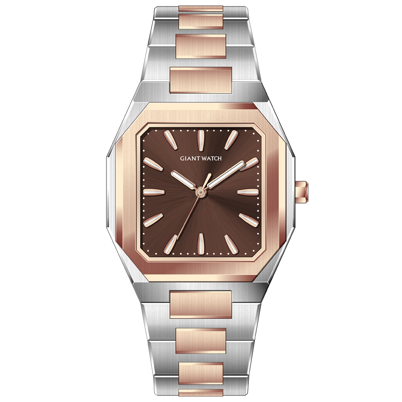 Argento Oro Rosa-Marrone