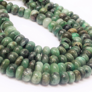 Cuentas Redondas Lisas de Esmeralda Natural AAA, 16 Pulgadas, 6-11 mm, Hermosas Cuentas de Piedras Preciosas de Esmeralda Lisas, Calidad AAA, para Manualidades - Product Image 4