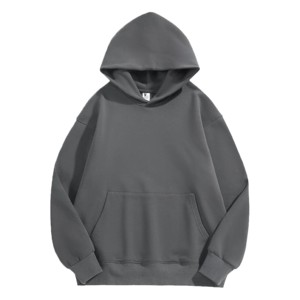 100% poliéster personalizado al por mayor de alta calidad 500 Gsm algodón polar pulóver Sudadera con capucha de gran tamaño en blanco Sudadera con capucha para parejas - Product Image 1