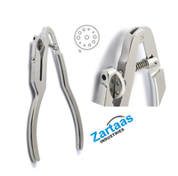 Pince coupante à anneaux en acier inoxydable de haute qualité avec 2 rangées de trous, 17 cm, instruments chirurgicaux manuels certifiés CE Classe I