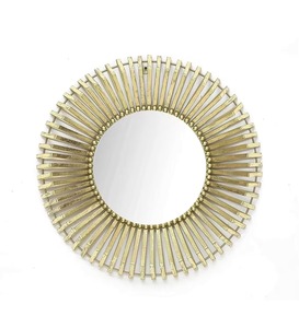 Round Iron Metal & Glass Wall <b>Mirror</b> <b>Frame</b> Top Rated <b>Black</b> Modern European Brass Wall Accents <b>Mirrors</b> <b>Bathroom</b> <b>Mirror</b> Hand Made - Product Image 1