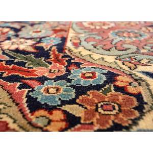 Alfombra de Lana Anudada a Mano Aalam Classic Blue, Rectangular de 9x12, con Medallón, Tejido Plano para Pasillo, Dormitorio, Sala de Estar - Product Image 3