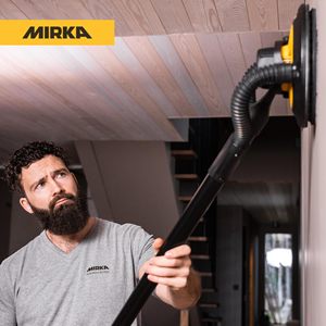 Moteur sans balais pour ponceuse à cloisons sèches électrique Bluetooth, tête orbitale de 9 pouces, flexible à 180 degrés, portable avec sac de transport - Product Image 1