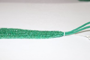 Cuentas Redondas Facetadas de Esmeralda de 2.5mm al por Mayor, Hebras de 20 Pulgadas, 3mm de Altura para la Fabricación de Joyas, Piedra Preciosa Natural - Product Image 4