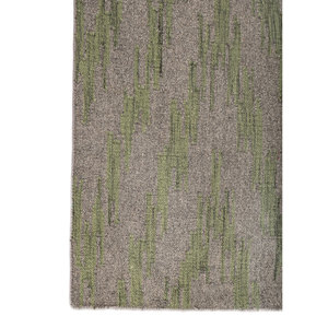 พรมลายเรียบง่าย Indusbar ทำจากขนสัตว์และใยวิสโคส สีเทาและสีดำ ทอแบบเรียบ สำหรับใช้ในบ้าน-ADWV-13014 - Product Image 4