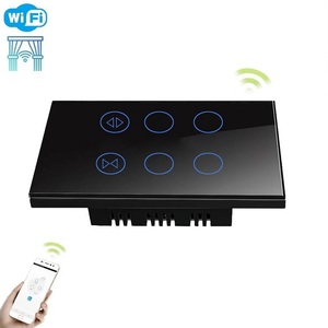 Nhà thông minh không dây 4 gang chuyển đổi Wifi RF thông minh Rèm chuyển đổi phụ kiện điều khiển từ xa con lăn rèm cửa chớp cho cuộc sống thông minh - Product Image 1