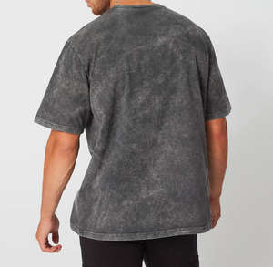 Wholesale High Quality Mens Acid Wash T Shirt Streetwear Oversized Hip Hop 100% Cotton Custom Special Vintage t Shirts - Product Image 4