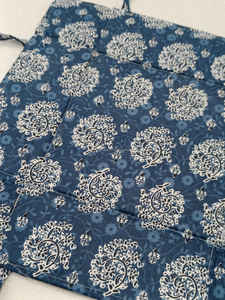 Meilleure vente Sanvi K artisanat Indigo Paisley sérigraphié Durable et lavable 100% coton carré panier à pain 25cm X 25cm - Product Image 3