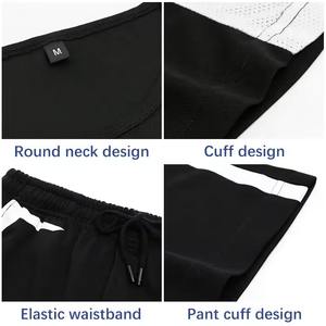 Men's Trendy Football Uniform Soccer breathable <b>Polyester</b> <b>Shirt</b> With Shorts Solid Sports Suit Training Quick Dry Breathable - Product Image 3