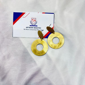 Boucles d'oreilles en laiton sans plomb fabriquées en Inde par des artisans - écologiques - sans danger pour la peau - vente en gros - Product Image 1