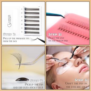 Promade cils ultra-vitesse 5D 0.07 C CC D curl volume ventilateurs cils ODM/OEM Logo Plateau Emballage Du Vietnam Fabricant naturel - Product Image 5