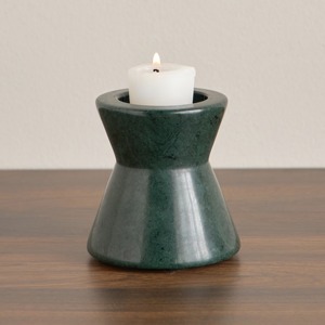 Porte-bougie en marbre de luxe, élégant centre de table de mariage, décoration élégante pour la maison, accent décoratif pour pilier - Product Image 3