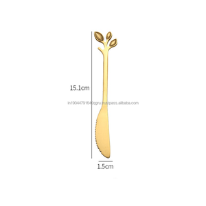 Elegant 304 Leaf Shaped Tea Coffee Fruit Spoons and <b>Forks</b> in Best Price - Product Image 3