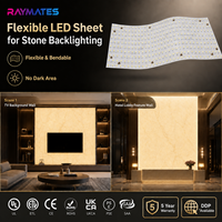 UL ETL Anpassbare Flexible LED-Lichtplatte DC24V Warmweiß LED-Panel-Platte Hintergrundbeleuchtung für Runde Decken und Marmor-Hintergrundbeleuchtung