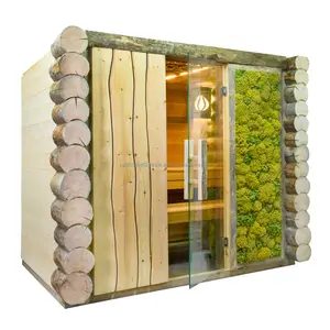 Hot Sale Sauna Cabine Voor Spa En Huis Helsinki Moderne Natuurlijke Eco Kelo Hout Groothandelsprijs