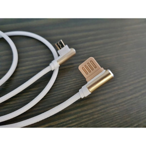 Cable Micro-USB Martom de 1m con Conectores de Nylon en Ángulo Recto, Carga Rápida para Android Box, Disponible en 2m de Longitud - Product Image 3