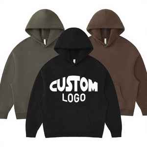 Sweat à capuche décontracté personnalisé avec logo, en polaire écologique, polyester et coton, coupe classique, vierge pour sublimation, pour hommes et femmes, hiver - Product Image 3
