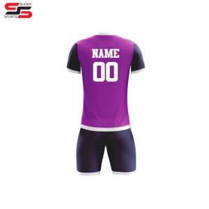 Uniforme de football personnalisé Logo personnalisé col rond antibactérien respirant à manches courtes vêtements d'entraînement de haute qualité 100% football - Product Image 2