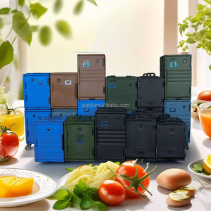 Chariot isolé électrique de chariot à nourriture de technologie de chauffage avancée de 90L 130L chariot électrique de la livraison de repas - Product Image 6