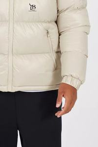 Veste matelassée à capuche très vendue avec capuche amovible coupe-vent chaude d'hiver pour l'extérieur, veste à bulles pour hommes avec poches - Product Image 6