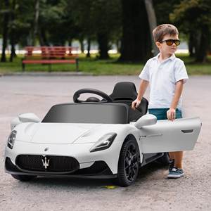 Auto de Juguete Maserati MC20 de AIYAPLAY para Niños, Conducción Manual, Control Remoto y Faros LED, Edades de 3 a 6 Años, Blanco - Product Image 2