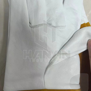 Gants de sécurité incendie industriels avec coutures épaisses et longues manchettes Gants de soudage avec extérieur en cuir fendu - Product Image 5
