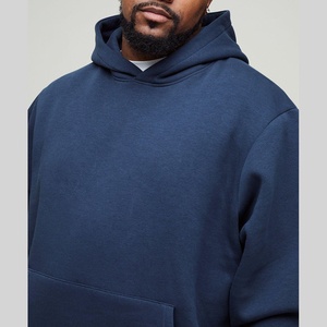 Sweat-shirt à capuche de luxe en coton mélangé 450gsm/600gsm pour hommes de grande taille XL avec col à capuche - Product Image 2