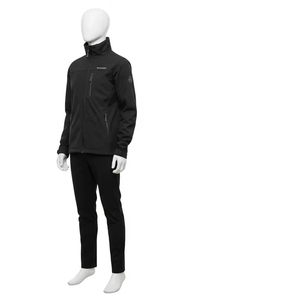 Vestes d'extérieur imperméables à coquille souple avec col montant Vestes coupe-vent en polyester respirant pour hommes et femmes à l'extérieur - Product Image 4