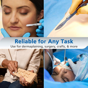 Poignée de bistouri réutilisable en acier inoxydable pour fixation de lame chirurgicale et procédures médicales professionnelles - Product Image 4