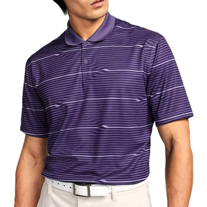 Polo rayé pour homme, manches courtes, 3 boutons, col classique, vêtements de golf décontractés, logo personnalisé, plusieurs tailles, OEM, directement de l'usine - Product Image 1