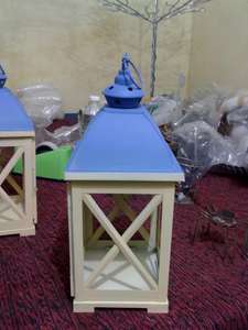 Noir Lanterne or designs élégants couleur noire décoration de la maison faite à la main cadeaux de Noël belle et article de décoration de fête - Product Image 6