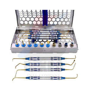 Kit d'instruments composites dentaires 5 pièces revêtues de titane noir avec cassette de stérilisation - Product Image 6