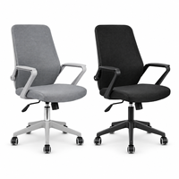 Chaise de bureau ergonomique moderne en maille, dossier haut, hauteur réglable, pivotante, pour bureau, école, hôpital, salle de réunion, bureau à domicile