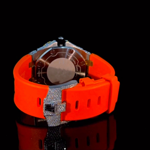 Haute qualité personnalisé Moissanite diamant Hip Hop montre hommes en acier inoxydable Bling arabe cadran Date fonction bande 20mm nouveau Style - Product Image 5