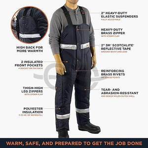 Salopette de travail haute visibilité respirante en Polartec durable, vêtements de travail de qualité supérieure pour les conditions météorologiques extrêmes - Product Image 3