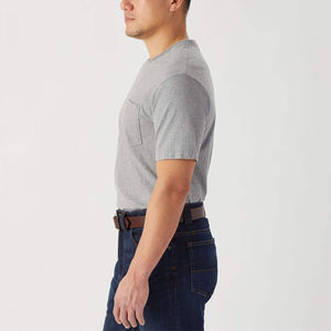 OEM Custom Mens Crewneck Pocket t Shirt Designed for Superior comfort and Style All Day <b>Long</b> - Product Image 4