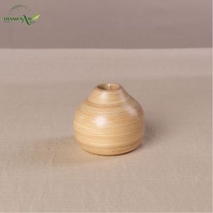 Jarrón de Bambú Natural - Jarrón Decorativo Redondo Hecho a Mano para Decoración del Hogar e Interior - Product Image 2