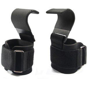 สายรัดข้อมือนีโอพรีนสำหรับยกน้ำหนักแบบพกพาทนทานระบายอากาศได้ดีตะขอยกน้ำหนักสำหรับ deadlift - Product Image 5