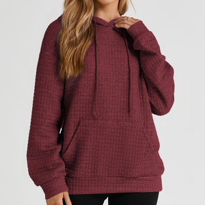 Sweat à capuche respirant en polaire doux pour femmes, tendance streetwear, vente chaude, fournisseur direct d'usine, sweat à capuche pour femmes - Product Image 3