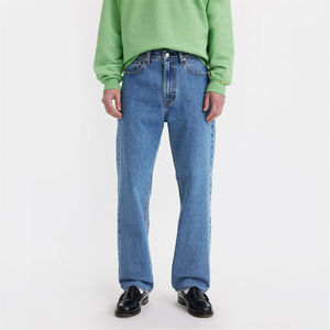 กางเกงยีนส์ขายาวสำหรับผู้ชายทรงบานพอดีตัวสำหรับฤดูหนาวกางเกงยีนส์ลำลองและสตรีทแวร์ - Product Image 1