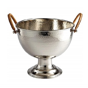 Set of 3 stainless <b>copper</b> bowl with hammered design for deep dining tables and <b>kitchen</b> <b>accessory</b> - Product Image 4