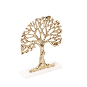 Sculpture décorative en aluminium en forme de flamme avec base en MDF, design Art Déco, pièce d'art artisanale pour la décoration de la maison, du bureau et de l'hôtel - Product Image 5