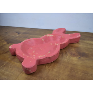 Fabriqué à la main 2023 nouveau Design bois d'acacia lapin lapin pâte bol décoration de la maison pour les vacances de Pâques du Vietnam - Product Image 3