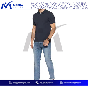 Golf pour hommes personnalisé pour polo Performance confortable 76% NYLON 24% SPANDEX pleine impression haute SPF 30 solide Golf Tennis - Product Image 4