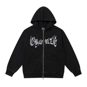 Diseño de logotipo personalizado Sudadera con capucha en blanco de gran tamaño 600 GSM Sudadera con capucha con bordado 450Gsm Hombres Sudadera con capucha de peso pesado - Product Image 2